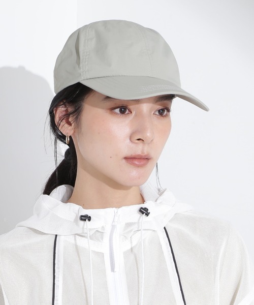 NANO universe（ナノユニバース）の「UVカット撥水サンシェードキャップ（キャップ・レディース・ブラック/アイボリー/ライトカーキ・FREE）」の3枚目の写真