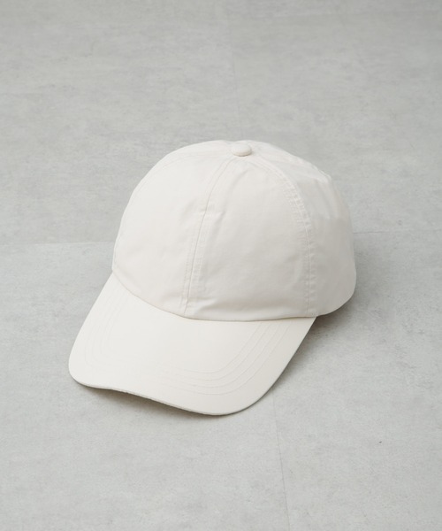 NANO universe（ナノユニバース）の「UVカット撥水サンシェードキャップ（キャップ・レディース・ブラック/アイボリー/ライトカーキ・FREE）」の8枚目の写真