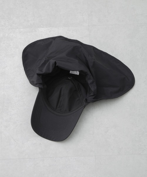 NANO universe（ナノユニバース）の「UVカット撥水サンシェードキャップ（キャップ・レディース・ブラック/アイボリー/ライトカーキ・FREE）」の13枚目の写真