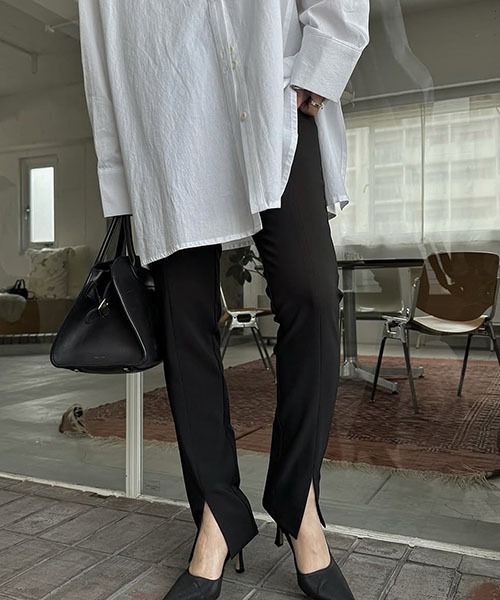 パンツ center slit slender leggings pants Spanx Perfect Front Slit Skinny Pants | Dillard's