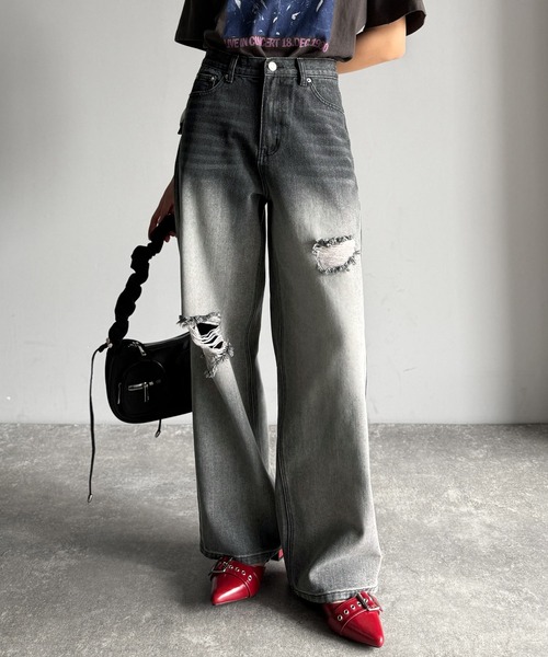 専用☆大判コラコラ×デニムリメイクバッグetc.☆ ジョリーフルール