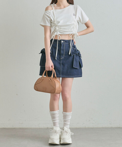 ビッグリボンミニスカート（スカート）｜OLIVE des OLIVE