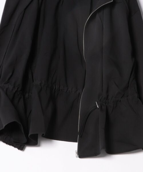 REAL CUBE（リアルキューブ）の「バックフリルドロストパーカーブルゾン（ブルゾン・レディース・ブラック・M）」の3枚目の写真