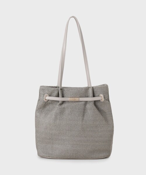 OPAQUE.CLIP（オペークドットクリップ）の「フロントベルトデザイン雑材合皮コンビトートバッグ（トートバッグ・レディース・グレー/ブラック系4/オフホワイト・00）」の11枚目の写真