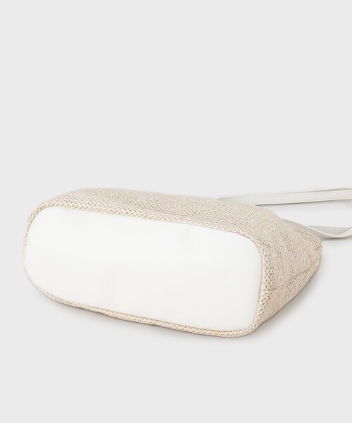 OPAQUE.CLIP（オペークドットクリップ）の「フロントベルトデザイン雑材合皮コンビトートバッグ（トートバッグ・レディース・グレー/ブラック系4/オフホワイト・00）」の15枚目の写真