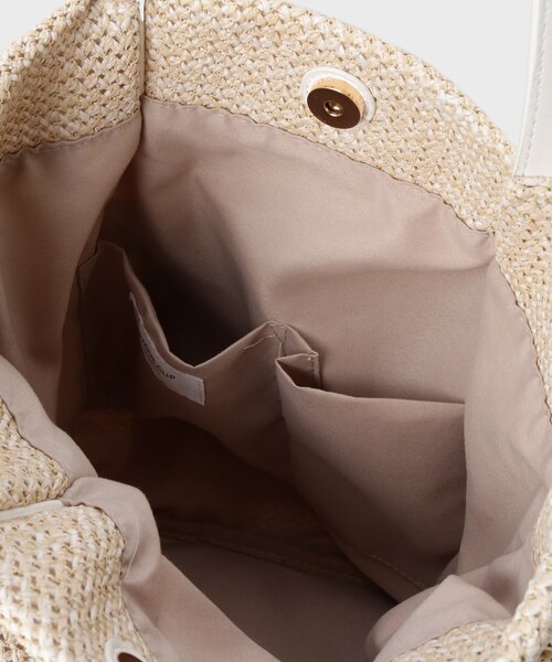 OPAQUE.CLIP（オペークドットクリップ）の「フロントベルトデザイン雑材合皮コンビトートバッグ（トートバッグ・レディース・グレー/ブラック系4/オフホワイト・00）」の20枚目の写真