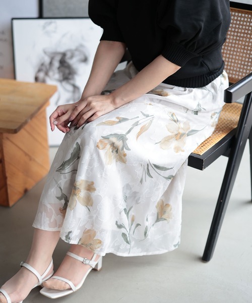 yuhan wang ユハンワン コレクション スカート マーメイド 花柄