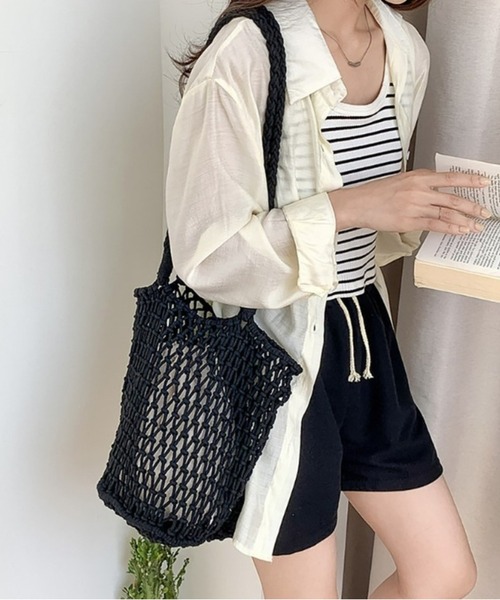 セール】ロープメッシュ シアートートバッグ（トートバッグ