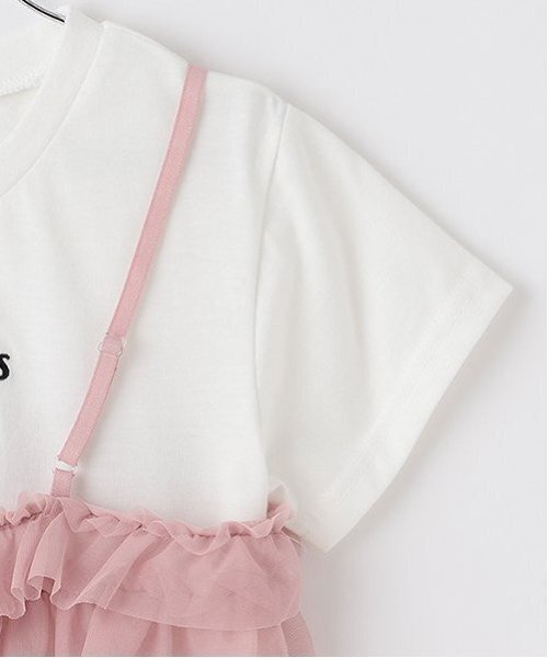 by LOVEiT（バイラビット）の「2WAYビスチェつきTシャツ（Tシャツ/カットソー・キッズ・ピンク/ブラック・160cm/150cm/140cm/130cm/120cm）」の7枚目の写真