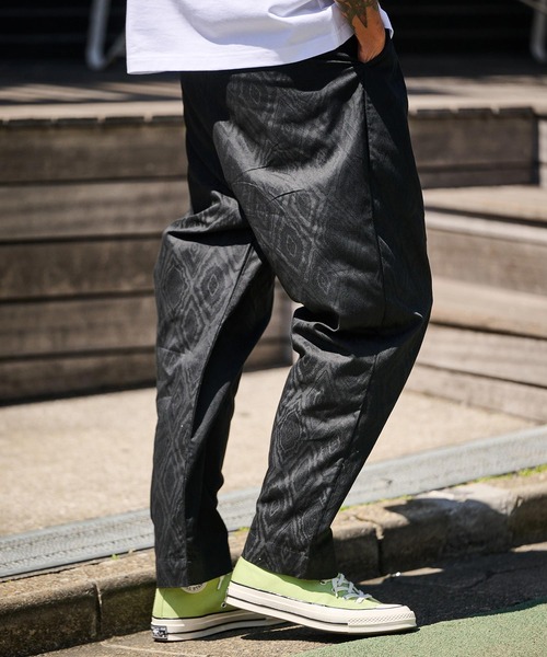 mp13718- Routine Shadow Argyle Pattern Pants シャドウ