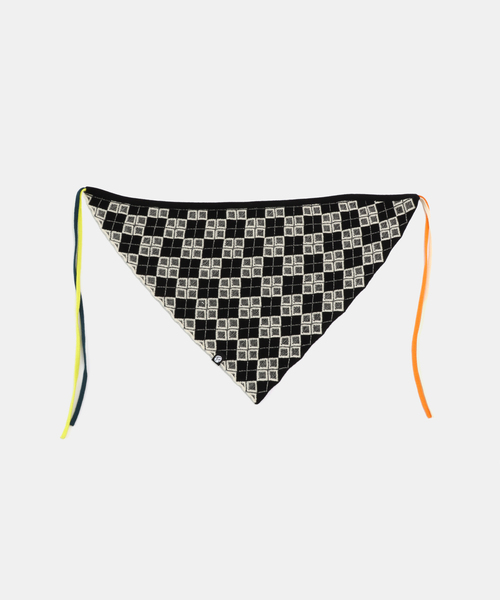 完売品 YANYAN ARGYLE COTTON HEADBAND スカーフ