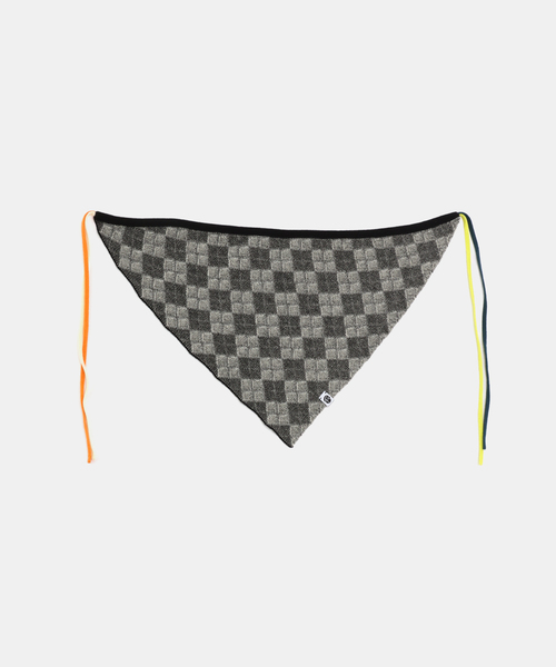 完売品 YANYAN ARGYLE COTTON HEADBAND スカーフ