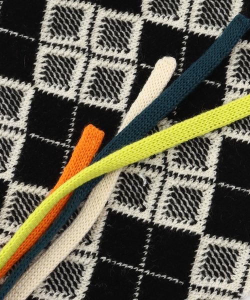 完売品 YANYAN ARGYLE COTTON HEADBAND スカーフ YANYAN ARGYLE COTTON HEADBAND YYW25-1802：スカーフ（バンダナ