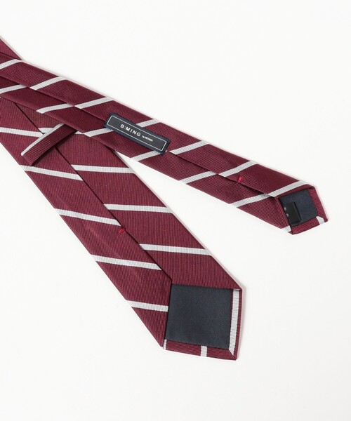 B:MING by BEAMS(ビーミングバイビームス)の「シルク ストライプ ネクタイ 25FW ②(ネクタイ・メンズ・インディゴブルー/ネイビー/ブラウン/チャコールグレー/ブルー/ワイン/オリーブ/ブルー系その他4・ONE SIZE)」の11枚目の写真