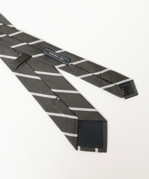 B:MING by BEAMS(ビーミングバイビームス)の「シルク ストライプ ネクタイ 25FW ②(ネクタイ・メンズ・インディゴブルー/ネイビー/ブラウン/チャコールグレー/ブルー/ワイン/オリーブ/ブルー系その他4・ONE SIZE)」の12枚目の写真
