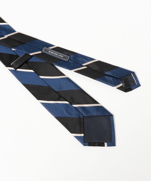 B:MING by BEAMS(ビーミングバイビームス)の「シルク ストライプ ネクタイ 25FW ②(ネクタイ・メンズ・インディゴブルー/ネイビー/ブラウン/チャコールグレー/ブルー/ワイン/オリーブ/ブルー系その他4・ONE SIZE)」の13枚目の写真