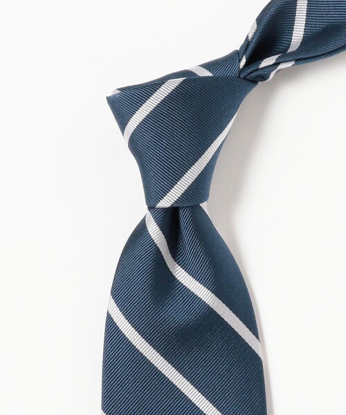 B:MING by BEAMS(ビーミングバイビームス)の「シルク ストライプ ネクタイ 25FW ②(ネクタイ・メンズ・インディゴブルー/ネイビー/ブラウン/チャコールグレー/ブルー/ワイン/オリーブ/ブルー系その他4・ONE SIZE)」の16枚目の写真