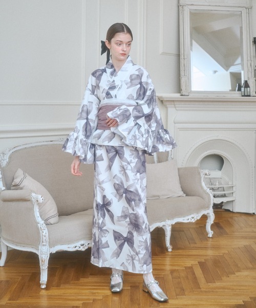 Lovilyn セパレート浴衣(帯セット) ブルー 新品未使用 Lovilyn 浴衣 セパレート浴衣(帯セット) レディース : ZOZOTOWN