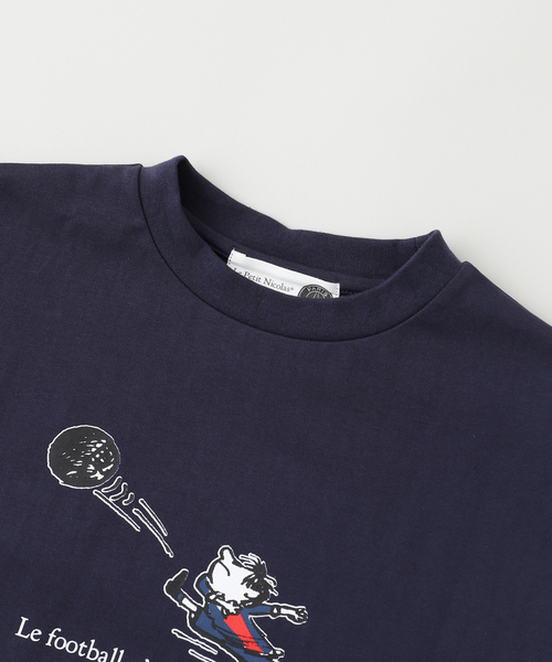 PARIS SAINT-GERMAIN(パリサンジェルマン)の「【Le Petit Nicolas*PSG】 Football Tee kids ※キッズサイズ(Tシャツ/カットソー・メンズ・ネイビー/ホワイト・15 /130)」の7枚目の写真