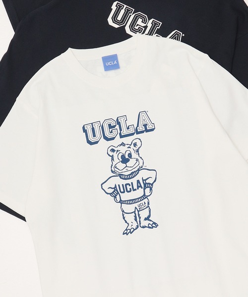 UCLA（ユーシーエルエー）の「【UCLA】　ジョー・ブルーインキャラクターＴシャツ/アイビーリーグＴシャツ（Tシャツ/カットソー・メンズ・ホワイト/ネイビー・XL/L/M）」の2枚目の写真