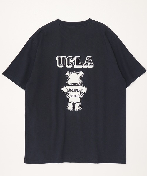 UCLA（ユーシーエルエー）の「【UCLA】　ジョー・ブルーインキャラクターＴシャツ/アイビーリーグＴシャツ（Tシャツ/カットソー・メンズ・ホワイト/ネイビー・XL/L/M）」の6枚目の写真