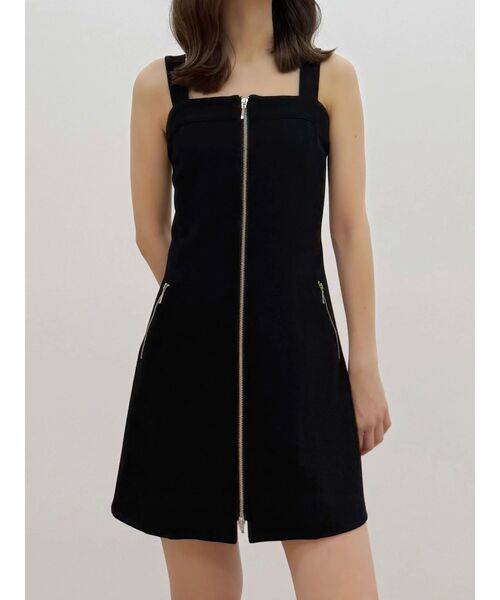 MERCURYDUO（マーキュリーデュオ）の「ベアナローワンピース（ワンピース・レディース・ブラック/ベージュ・SMALL/MEDIUM）」の12枚目の写真