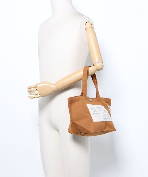 SNOOPY×OLD BETTY'S（スヌーピーカケルオールドベティーズ）の「SNOOPY Heavy Canvas Lunch Bag (HOUSE)（トートバッグ・レディース・ネイビー/キャメル/オリーブ・FREE）」の10枚目の写真