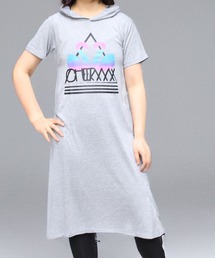 CHEER（チアー）の「サイドスリットフード付きTEEワンピース（ワンピース）」