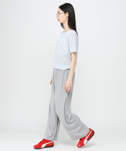 3.3 Field Trip （3.3フィールドトリップ）の「3.3 Field Trip／バンディングパンツ（スウェットパンツ・レディース・ブラック/ライトブルー/グレー・FREE）」の4枚目の写真