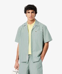 LACOSTE | ストライプオープンカラーシャツ(シャツ/ブラウス)