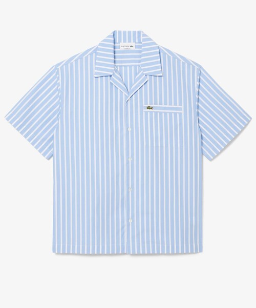 LACOSTE(ラコステ)の「ストライプオープンカラーシャツ(シャツ/ブラウス・メンズ・ライトブルー/グリーン・39/38/41/40)」の13枚目の写真