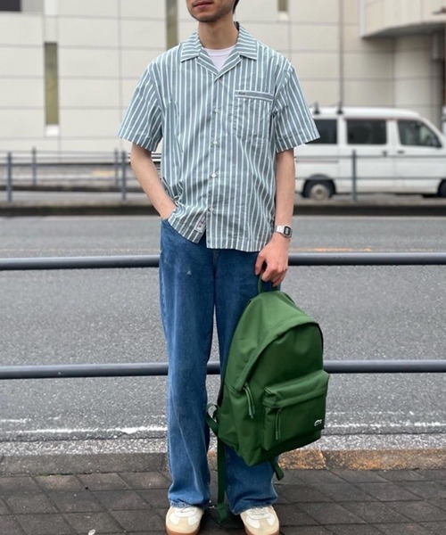LACOSTE(ラコステ)の「ストライプオープンカラーシャツ(シャツ/ブラウス・メンズ・ライトブルー/グリーン・39/38/41/40)」の21枚目の写真