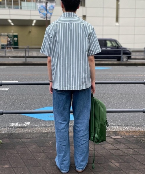 LACOSTE(ラコステ)の「ストライプオープンカラーシャツ(シャツ/ブラウス・メンズ・ライトブルー/グリーン・39/38/41/40)」の22枚目の写真