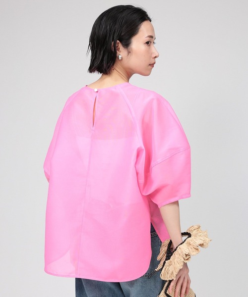 BABYLONE(バビロン)の「ランタンスリーブブラウス(シャツ/ブラウス・レディース・ブラック/ピンク/ホワイト・フリー)」の16枚目の写真