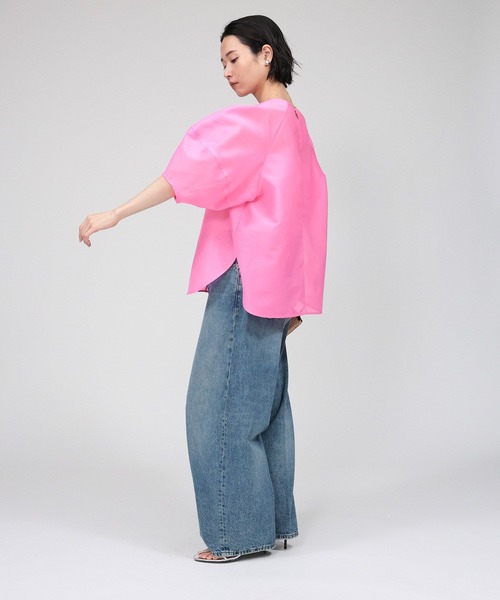 BABYLONE(バビロン)の「ランタンスリーブブラウス(シャツ/ブラウス・レディース・ブラック/ピンク/ホワイト・フリー)」の18枚目の写真