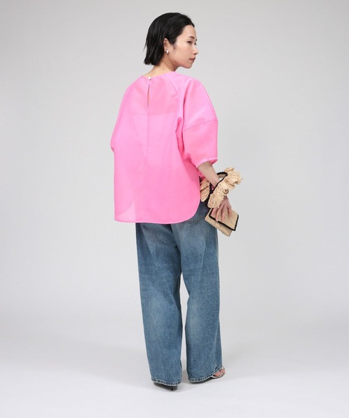 BABYLONE(バビロン)の「ランタンスリーブブラウス(シャツ/ブラウス・レディース・ブラック/ピンク/ホワイト・フリー)」の20枚目の写真