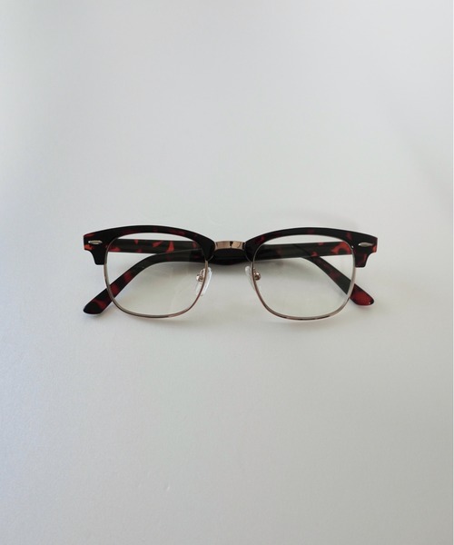 Lynn.（リン）の「Wednesday classic brow glasses / UVカットレンズ サーモントフレームメガネ（メガネ・レディース・ブラック/ブラウン・FREE）」の8枚目の写真