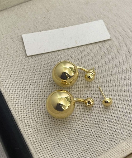 Miniministore(ミニミニストア)の「メタルボールピアス きれいめ 一粒ピアス(ピアス(両耳用)・レディース・シルバー/ゴールド・FREE)」の7枚目の写真