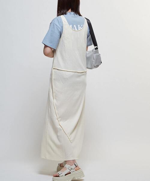 CONVERSE TOKYO(コンバーストウキョウ)の「RIB CAMISOLE DRESS(ワンピース・レディース・アイボリー/ブラック/グレー/テラコッタ・FREE)」の7枚目の写真