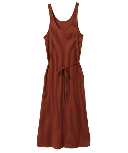 CONVERSE TOKYO(コンバーストウキョウ)の「RIB CAMISOLE DRESS(ワンピース・レディース・アイボリー/ブラック/グレー/テラコッタ・FREE)」の12枚目の写真