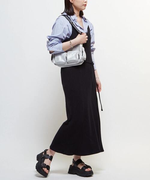 CONVERSE TOKYO(コンバーストウキョウ)の「RIB CAMISOLE DRESS(ワンピース・レディース・アイボリー/ブラック/グレー/テラコッタ・FREE)」の13枚目の写真