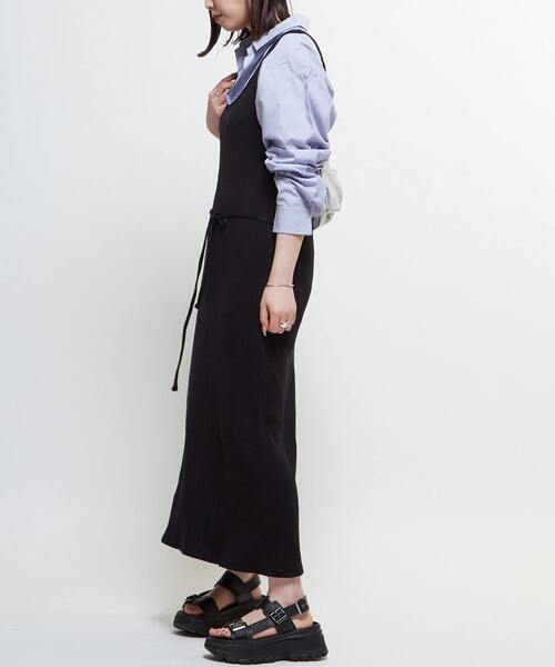 CONVERSE TOKYO(コンバーストウキョウ)の「RIB CAMISOLE DRESS(ワンピース・レディース・アイボリー/ブラック/グレー/テラコッタ・FREE)」の15枚目の写真