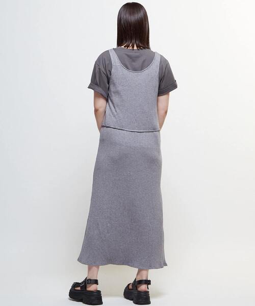 CONVERSE TOKYO(コンバーストウキョウ)の「RIB CAMISOLE DRESS(ワンピース・レディース・アイボリー/ブラック/グレー/テラコッタ・FREE)」の21枚目の写真