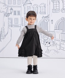 combimini（コンビミニ）の「コーデュロイ後ろフリルジャンパースカート（ジャンパースカート）」