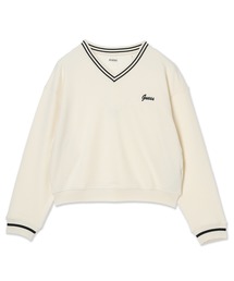 Guess（ゲス）の「IRIS V Neck Sweatshirt ニット/セーター（ニット/セーター）」