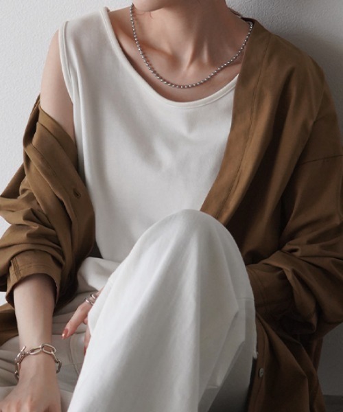 HUG.U(ハグユー)の「ひんやり 接触冷感 「超使える」 カーディガン(カーディガン/ボレロ・レディース・グレー/ブラック/ホワイト/ブラウン/モスグリーン/ダークグレー・FREE)」の17枚目の写真