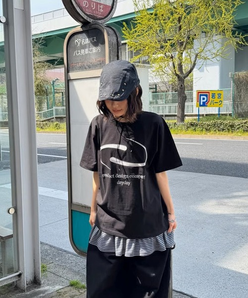 DAYDAY（デイデイ）の「スピンロゴ S/S Ｔシャツ（Tシャツ/カットソー・レディース・ブラック/ホワイト・XL/L/M）」の4枚目の写真
