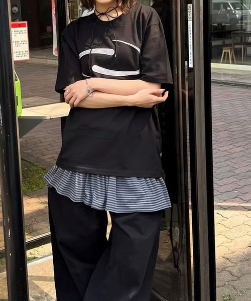 DAYDAY（デイデイ）の「スピンロゴ S/S Ｔシャツ（Tシャツ/カットソー・レディース・ブラック/ホワイト・XL/L/M）」の5枚目の写真