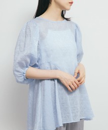 KBF | パネルラインシアーブラウス(シャツ/ブラウス)