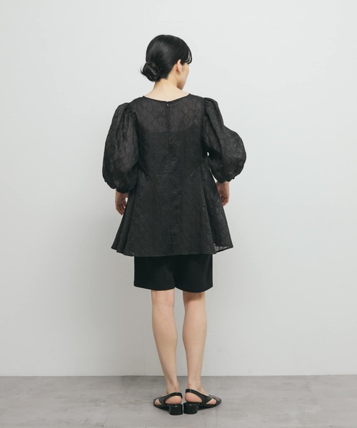 KBF(ケイビーエフ)の「パネルラインシアーブラウス(シャツ/ブラウス・レディース・ブラック/ブルー/アイボリー・ONE)」の16枚目の写真